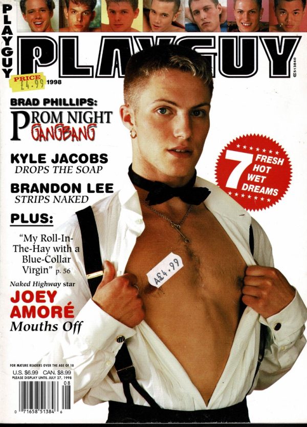 PLAYGUY US MAGAZINE AUGUST 1998 GAY MAGAZINE